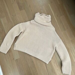 Cream oversized Chunk Zara sweater